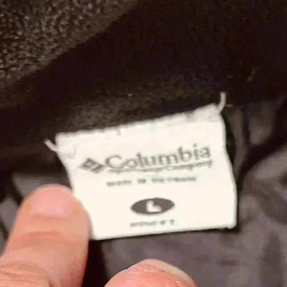 Columbia Vest Women's L Black Solid Waist Length Full Zip Fleece Mock Neck - Picture 5 of 5